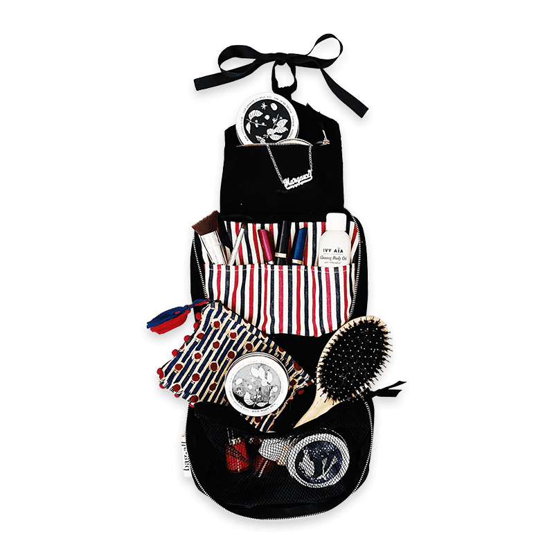 Hanging cosmetic bag, black