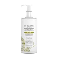 Dr. Severin Aftershave Balsam für Frauen, vegane Formel, 200 ml Flasche mit Pumpspender.