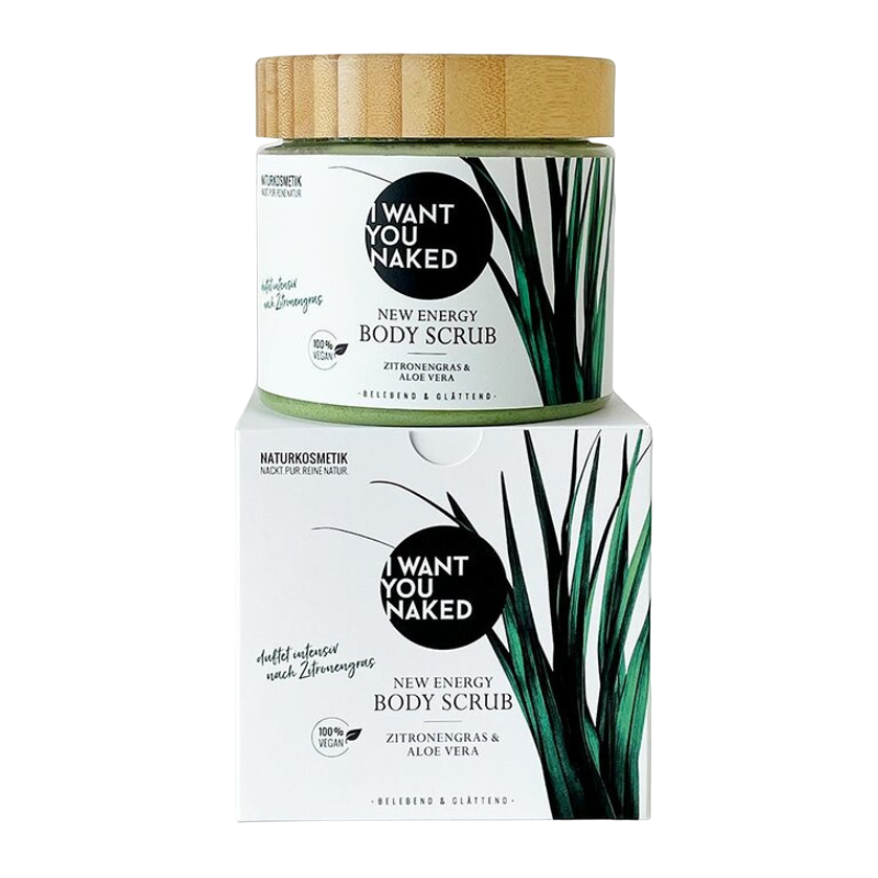 NEW ENERGY BODY SCRUB with lemongrass & aloe vera