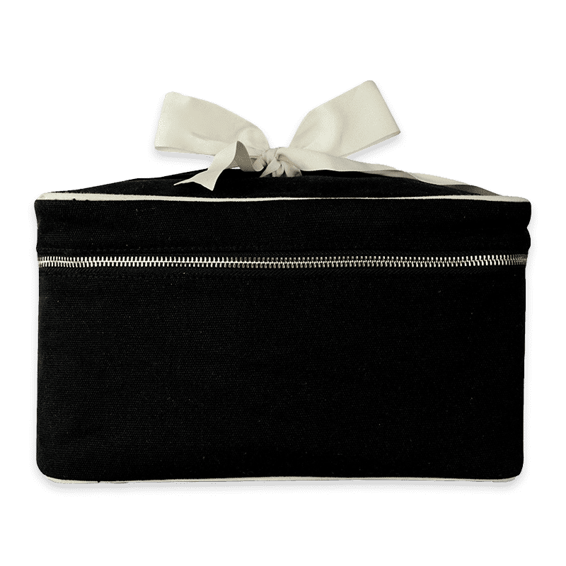 Large beauty box without text, black